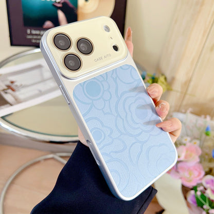 Soft Leather Texture Camera Protection Mobile Back Cover for iPhone