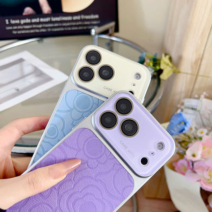 Soft Leather Texture Camera Protection Mobile Back Cover for iPhone