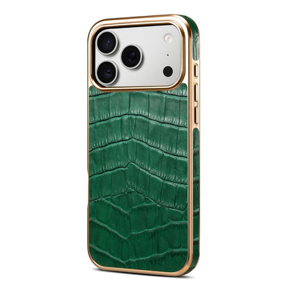 Crocodile Texture Leather Finish Mobile Back Cover for iPhone