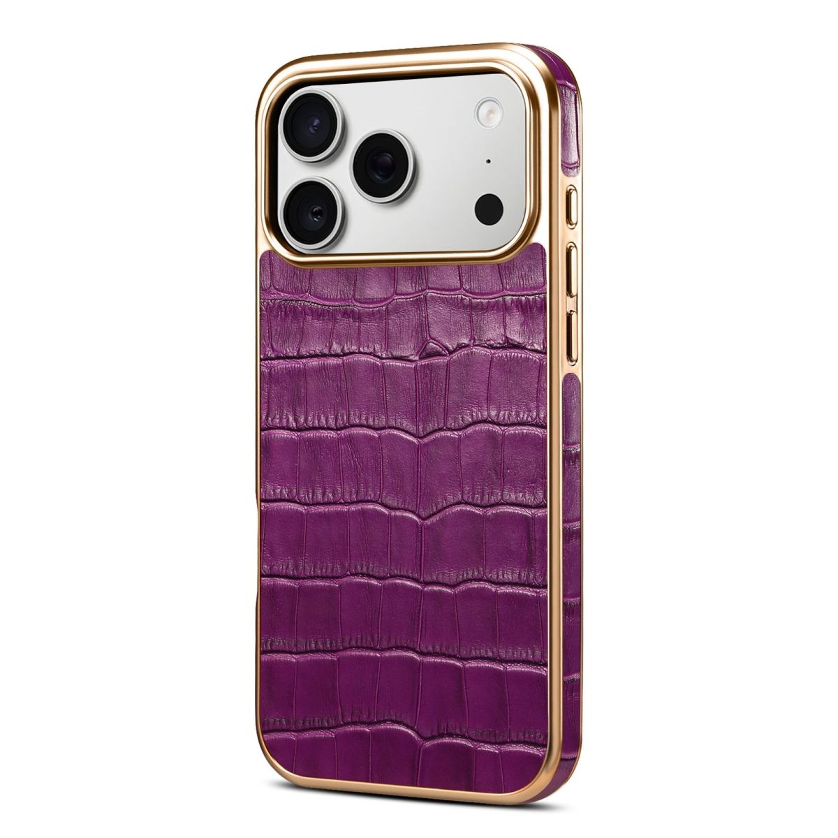 Crocodile Texture Leather Finish Mobile Back Cover for iPhone