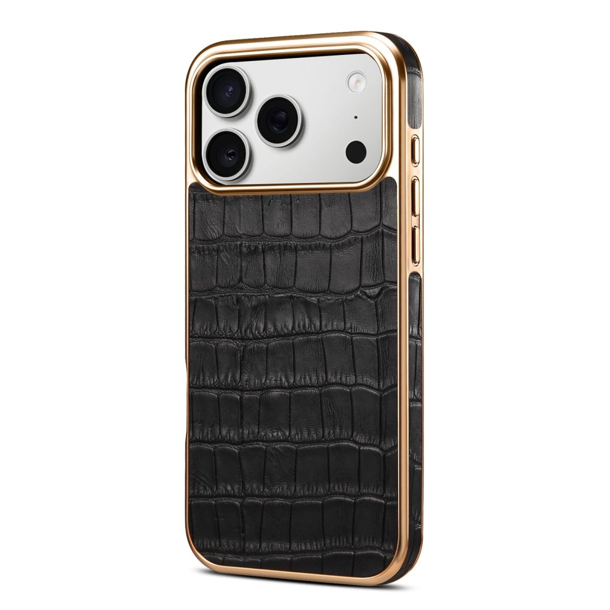 Crocodile Texture Leather Finish Mobile Back Cover for iPhone