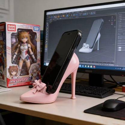 High Heel Shoe Design Mobile Stand Holder for Desk