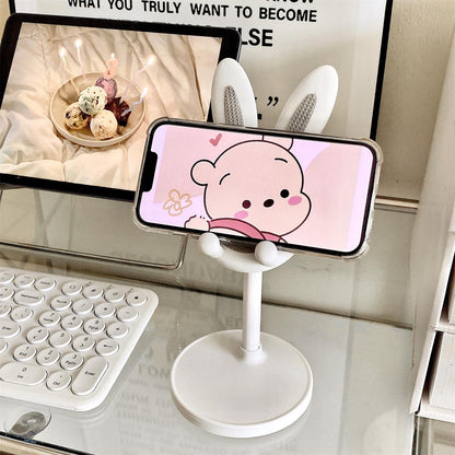 Cute Bunny Ear Mobile Phone Holder Stand – Adjustable Desk Stand