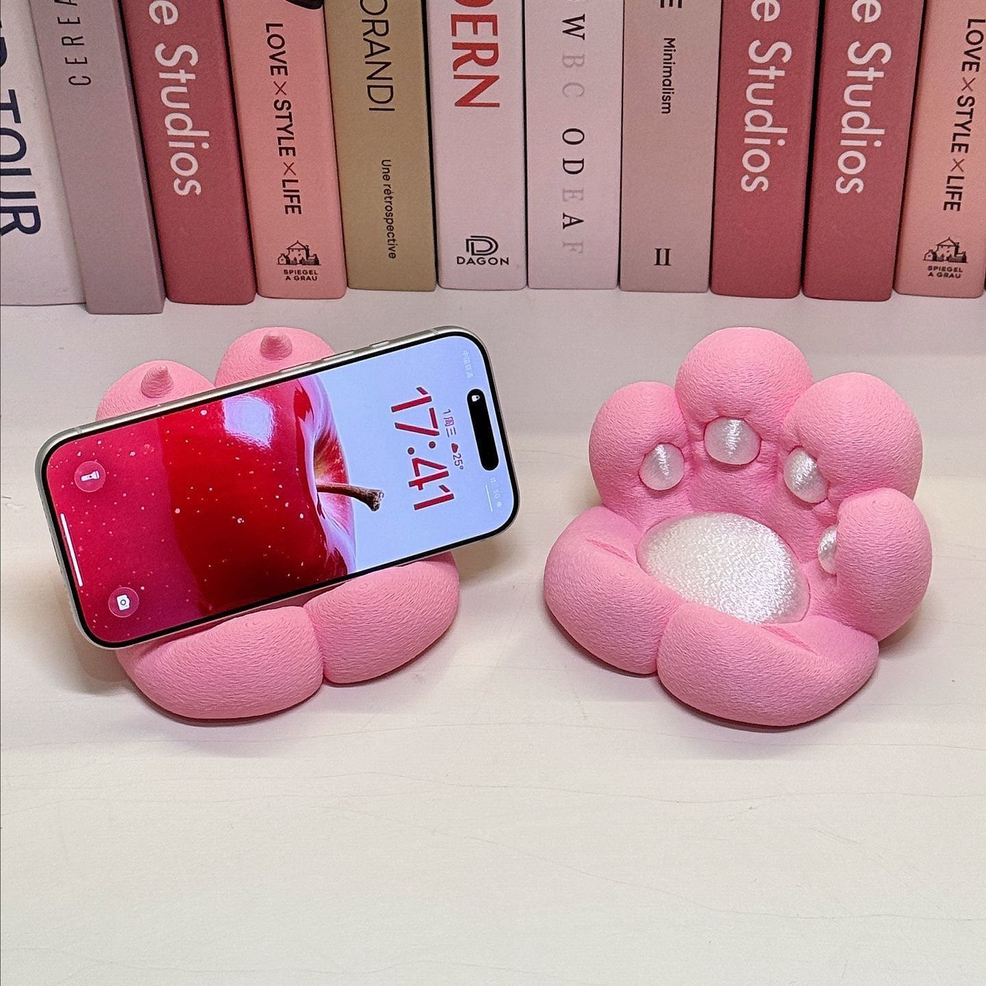 Cute Cat Paw Phone Holder Stand – Soft Desk Mobile Stand