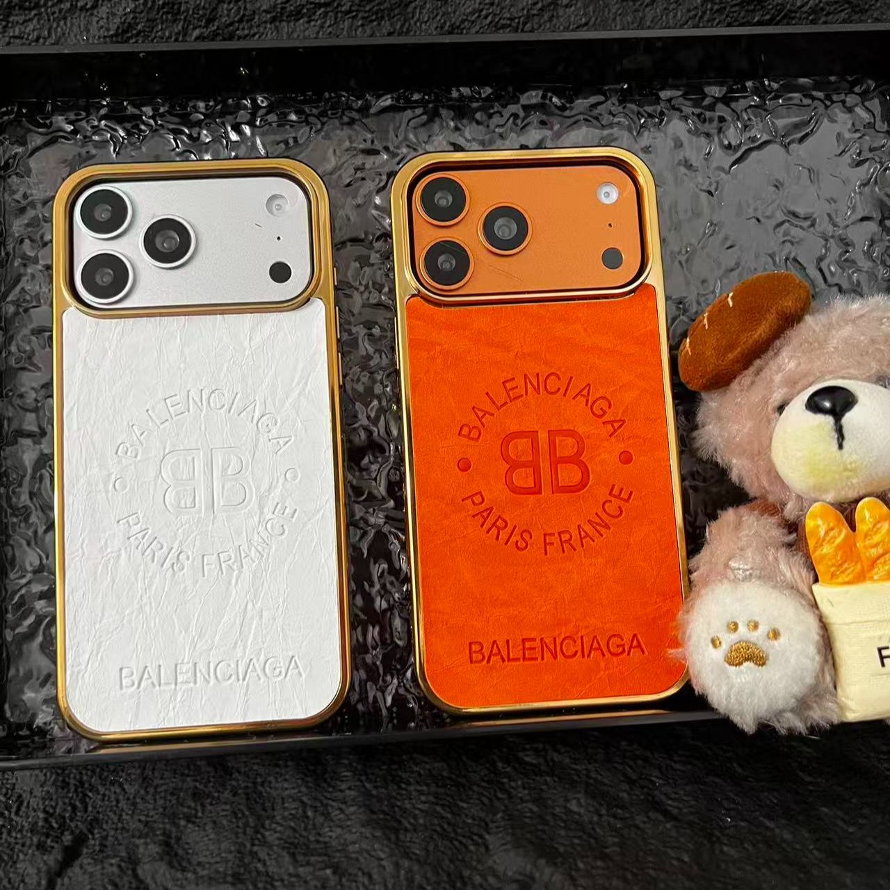 Luxury Leather Texture Phone Cover – Premium Designer Aesthetic Case