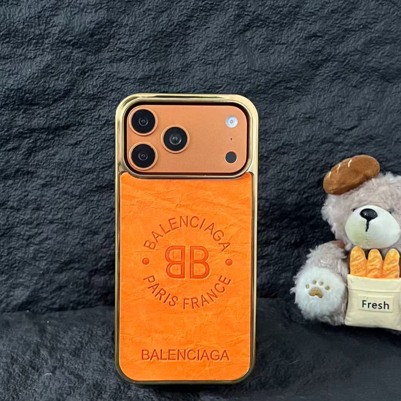 Luxury Leather Texture Phone Cover – Premium Designer Aesthetic Case