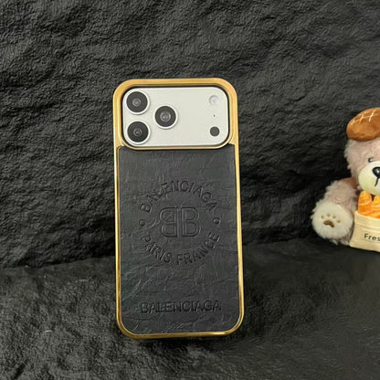 Luxury Leather Texture Phone Cover – Premium Designer Aesthetic Case