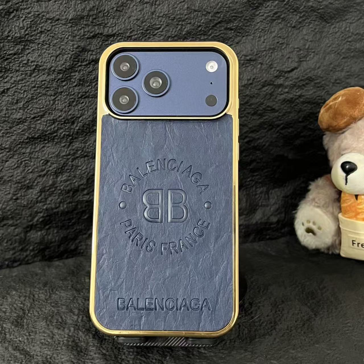 Luxury Leather Texture Phone Cover – Premium Designer Aesthetic Case