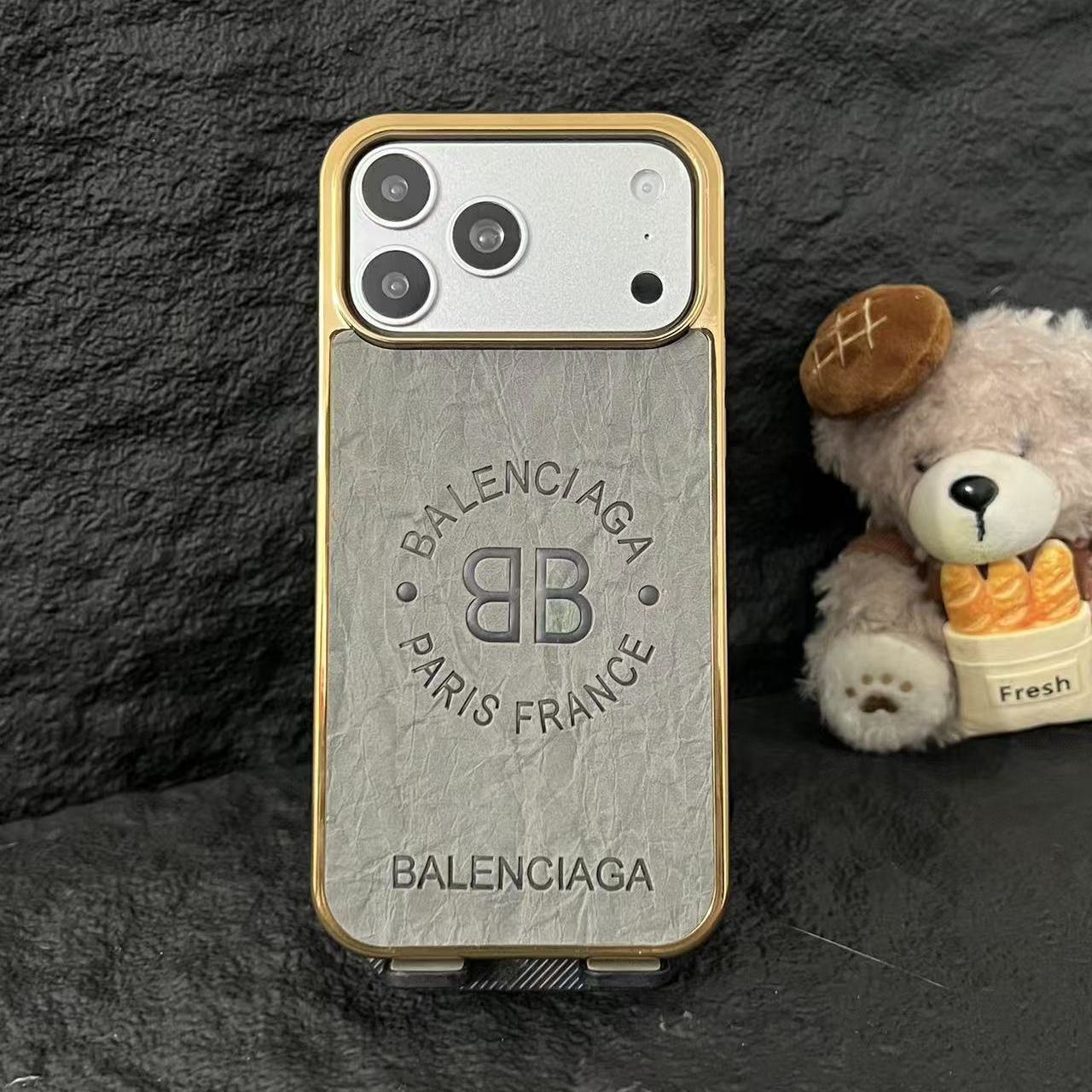 Luxury Leather Texture Phone Cover – Premium Designer Aesthetic Case