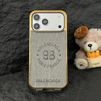 Luxury Leather Texture Phone Cover – Premium Designer Aesthetic Case
