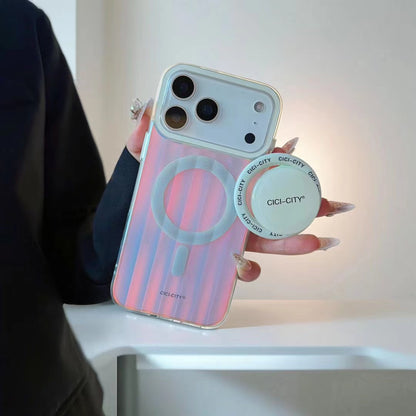 Mint Clear Grip Stand Protective iPhone Case