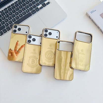 Gold-Tone Mirror Finish Designer Phone Case