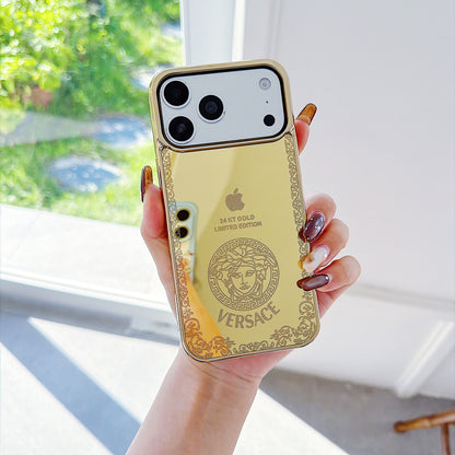 Gold-Tone Mirror Finish Designer Phone Case