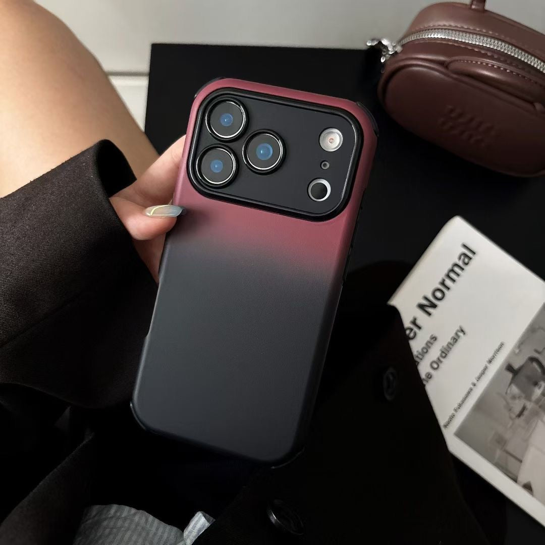 Matte Gradient Protective Phone Case with Camera Bumper