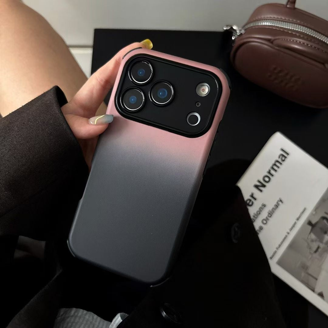 Matte Gradient Protective Phone Case with Camera Bumper