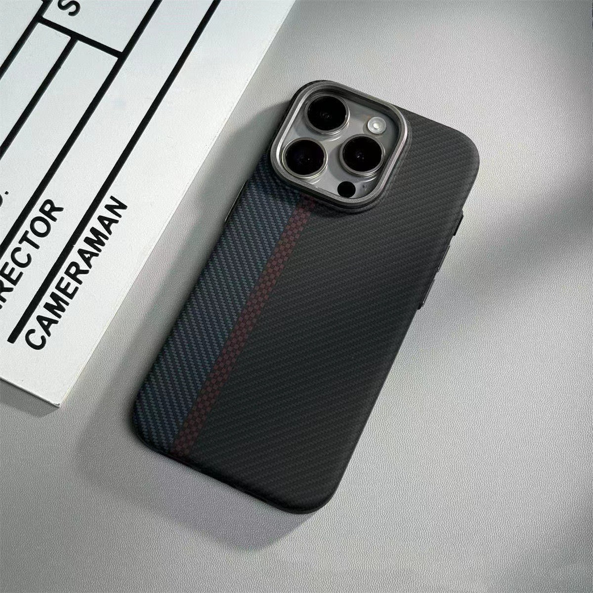Premium Carbon Fiber Texture iPhone Case – Slim, Shock-Resistant