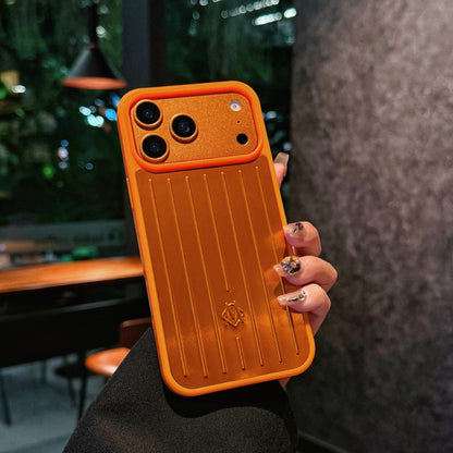 Luxury Metal Finish Striped iPhone Case