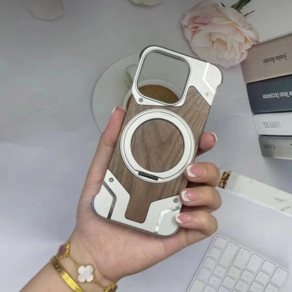 Premium Metal + Wood Hybrid DIY Phone Case