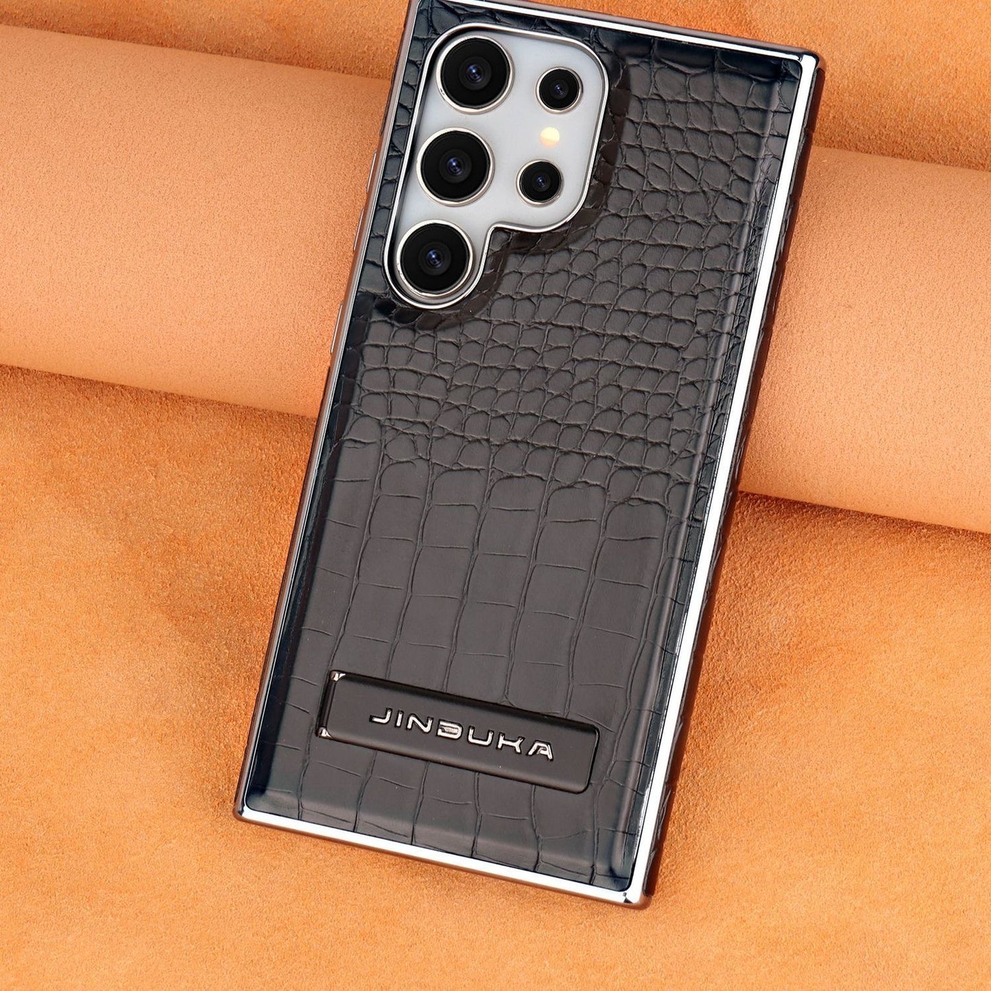 Black Crocodile Texture Premium Protective Phone Case