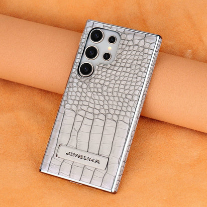 Black Crocodile Texture Premium Protective Phone Case