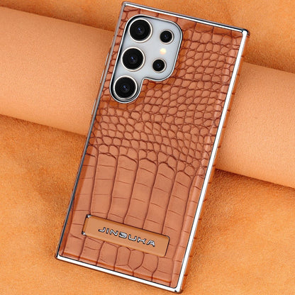 Black Crocodile Texture Premium Protective Phone Case