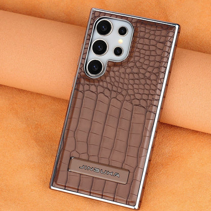 Black Crocodile Texture Premium Protective Phone Case