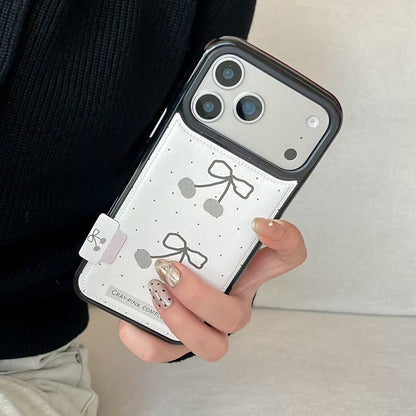 Cherry Pattern Protective iPhone Case with Soft Back Cover