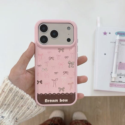 Pink Bow Phone Case with Strap
