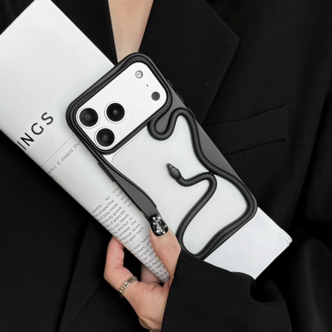 Snake Design iPhone Case with Protective Bumper and 3D Rope Detail