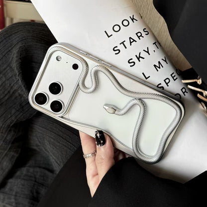 Snake Design iPhone Case with Protective Bumper and 3D Rope Detail