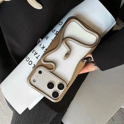 Snake Design iPhone Case with Protective Bumper and 3D Rope Detail