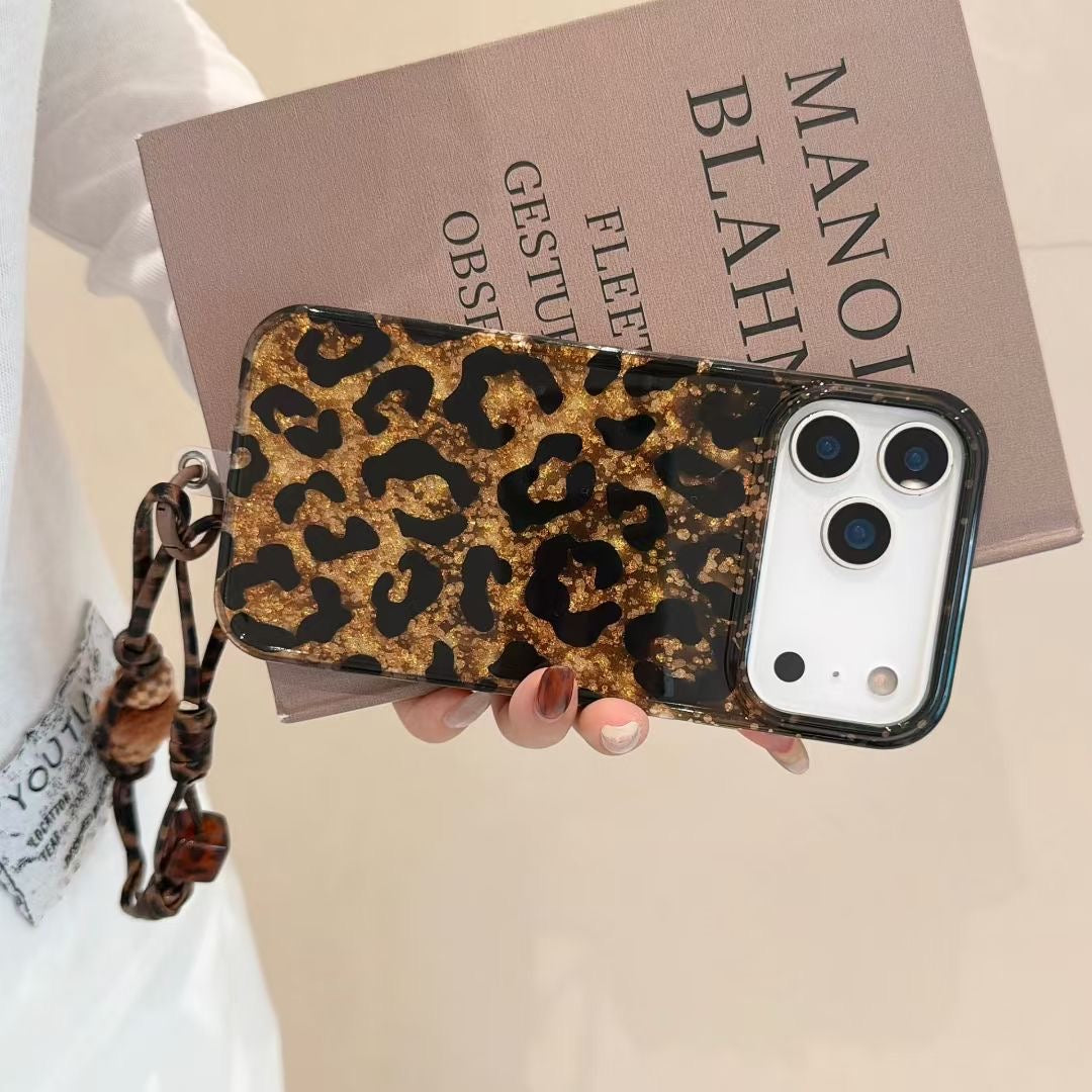 Leopard Print iPhone Case with Protective Bumper