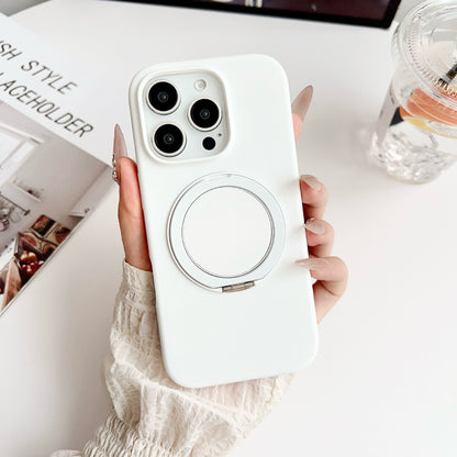 Solid Color iPhone Case with Built-In Ring Holder and Protective Bumper