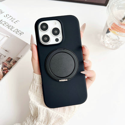 Solid Color iPhone Case with Built-In Ring Holder and Protective Bumper