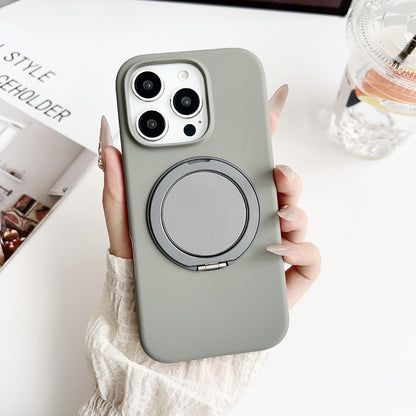 Solid Color iPhone Case with Built-In Ring Holder and Protective Bumper