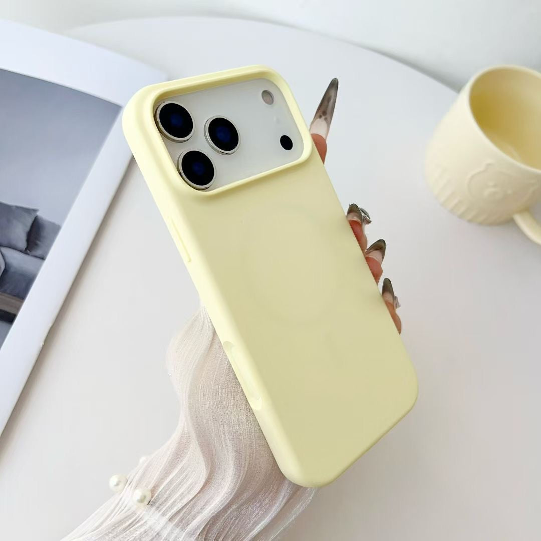 Soft Silicone MagSafe Compatible iPhone Case with Protective Bumper