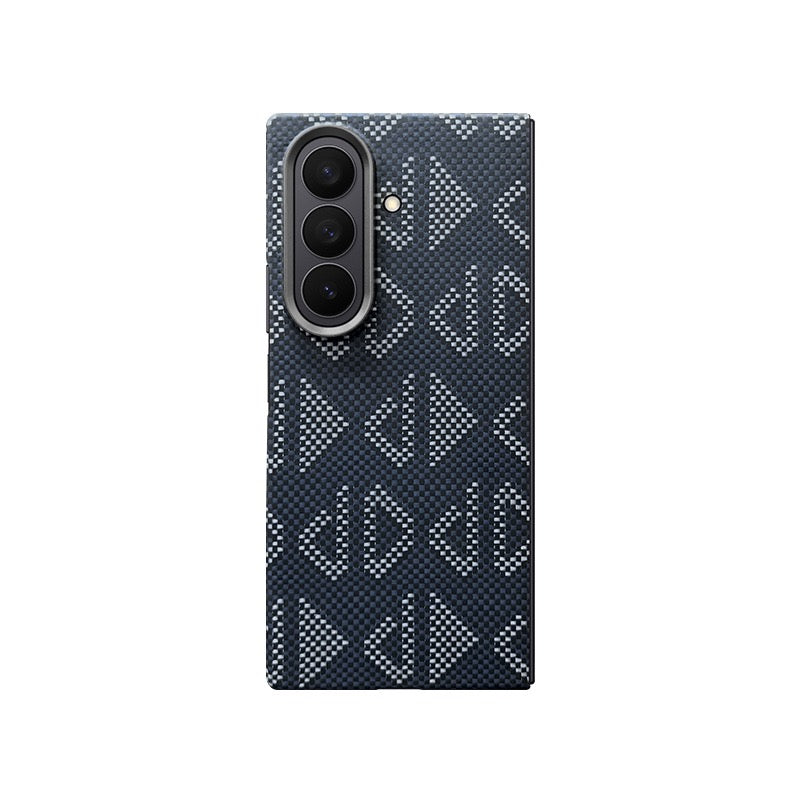 Carbon Fiber Texture Protective Phone Case with Camera Guard