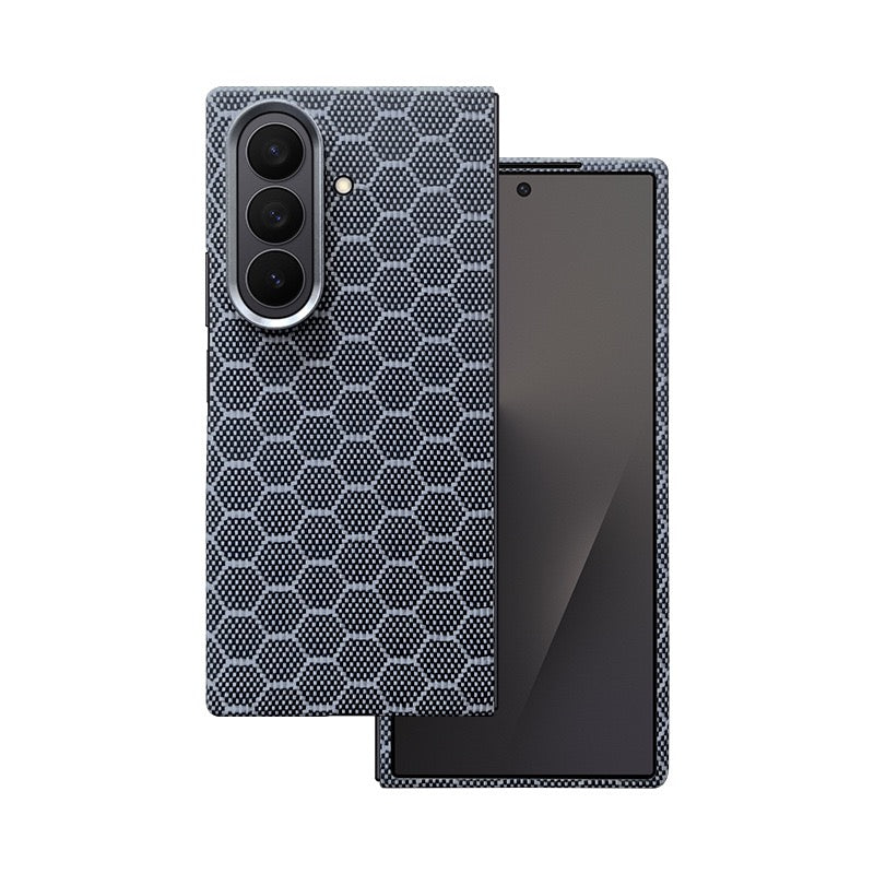 Carbon Fiber Texture Protective Phone Case with Camera Guard