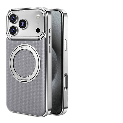 MagSafe Compatible iPhone Case with 360° Ring Stand – Orange