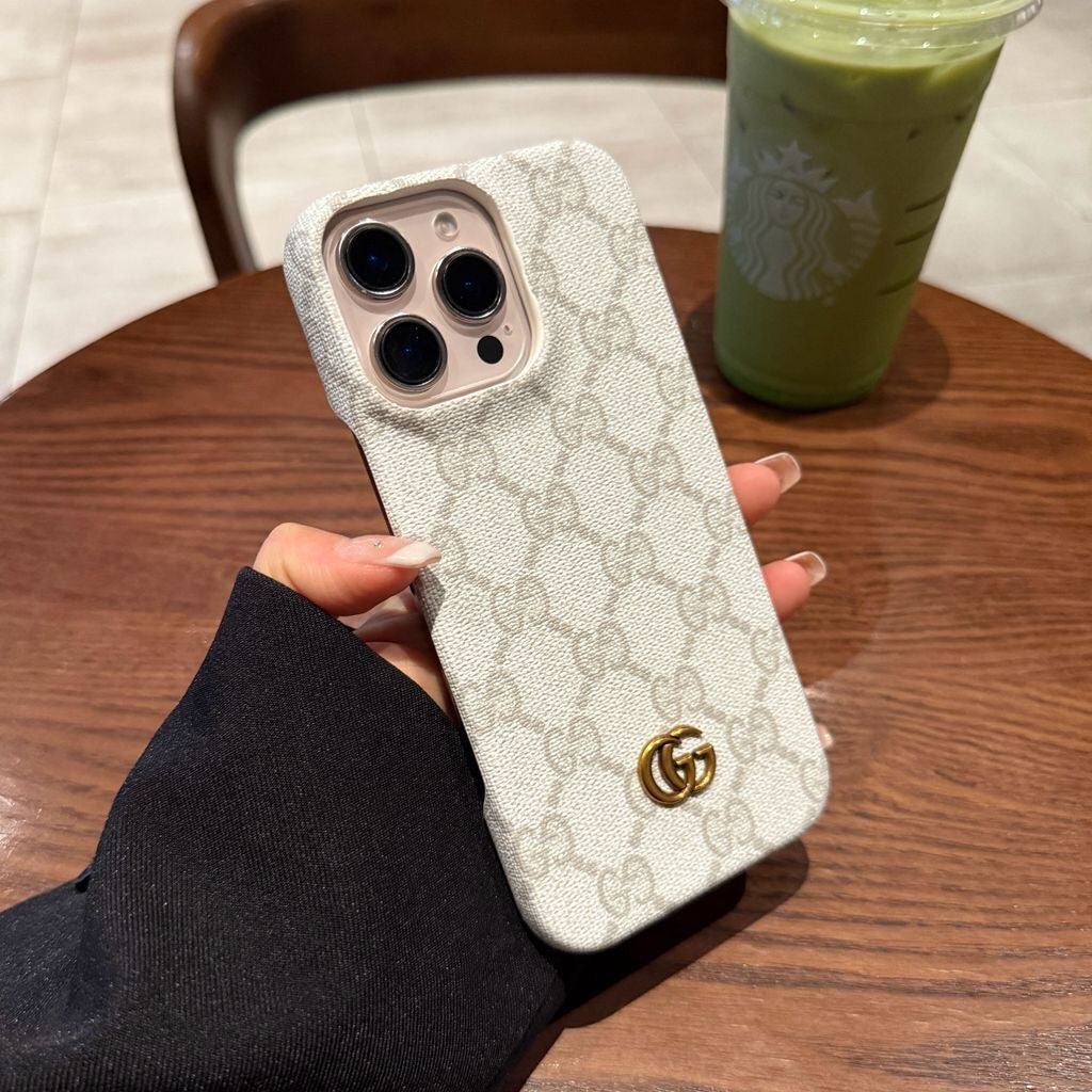 Pattern Fabric Finish Phone Back Cover