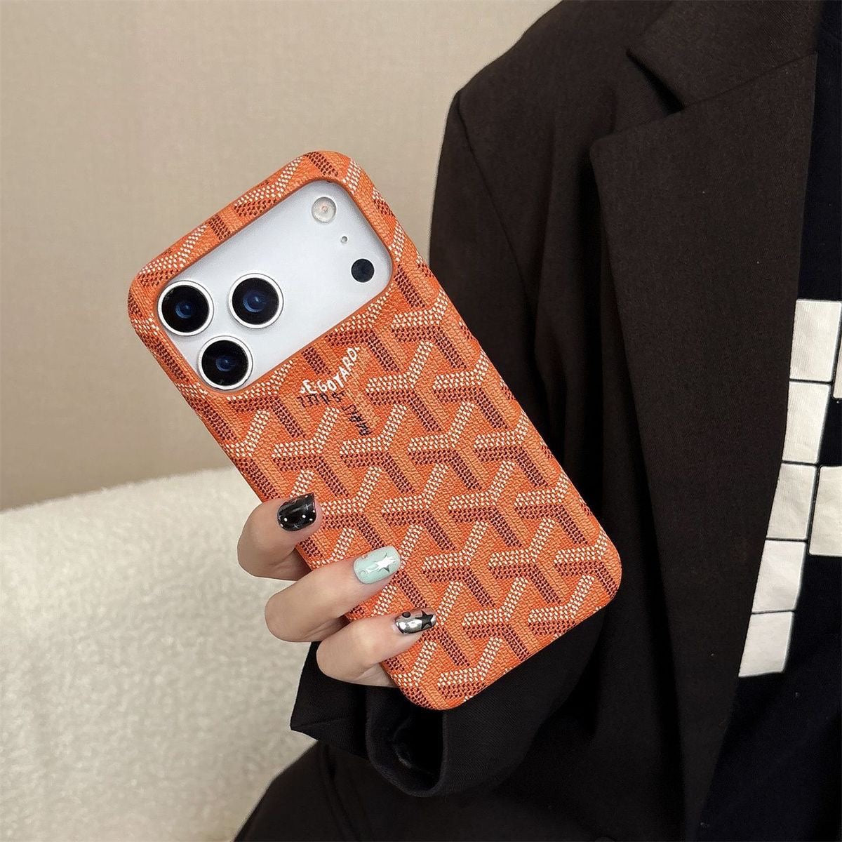 Premium Patterned Hard Phone Case with Textured Finish