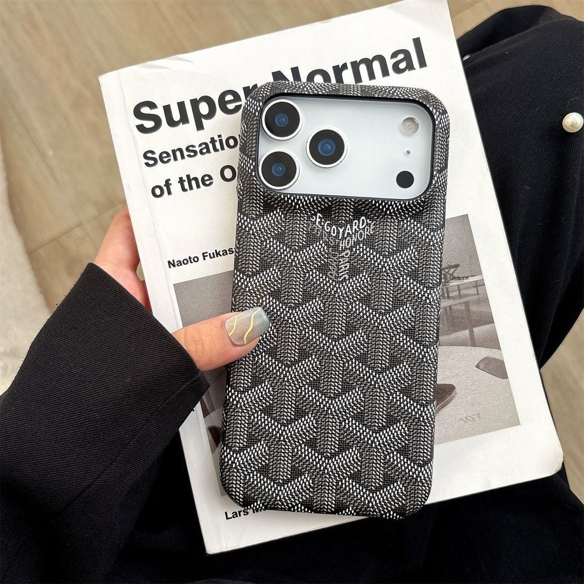 Premium Patterned Hard Phone Case with Textured Finish