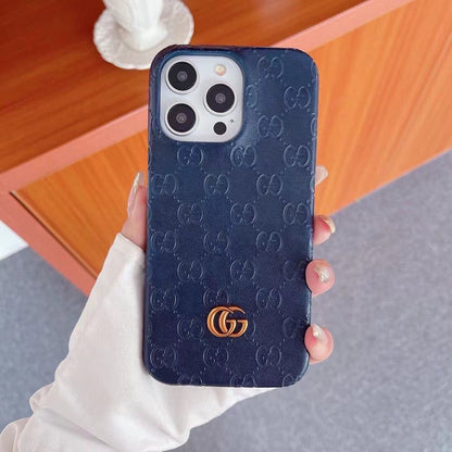 Embossed Pattern Matte Finish Phone Back Cover