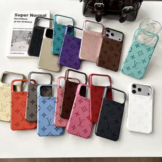 Embossed Pattern Matte Finish Phone Cover