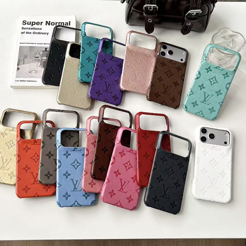 Embossed Pattern Matte Finish Phone Cover