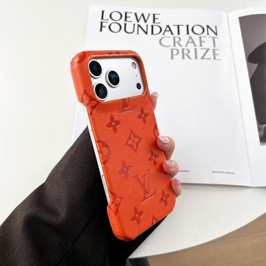 Embossed Pattern Matte Finish Phone Cover