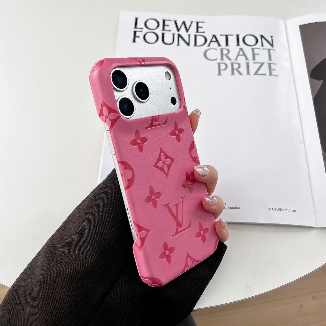 Embossed Pattern Matte Finish Phone Cover