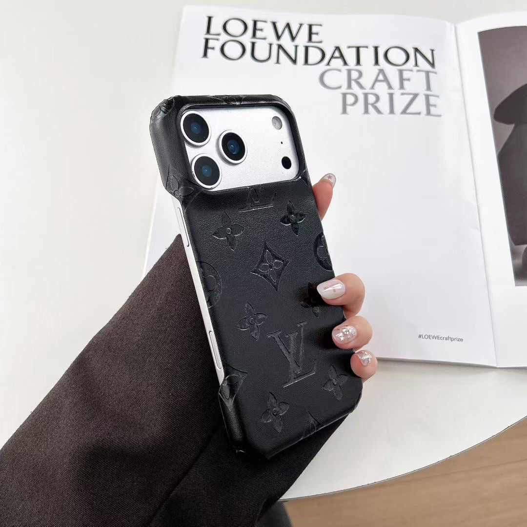 Embossed Pattern Matte Finish Phone Cover