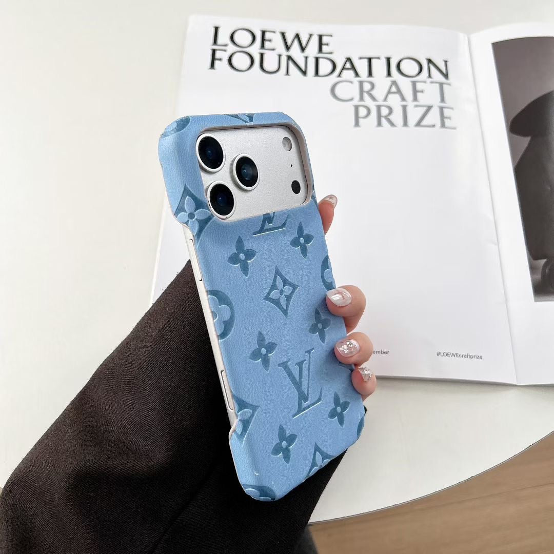 Embossed Pattern Matte Finish Phone Cover