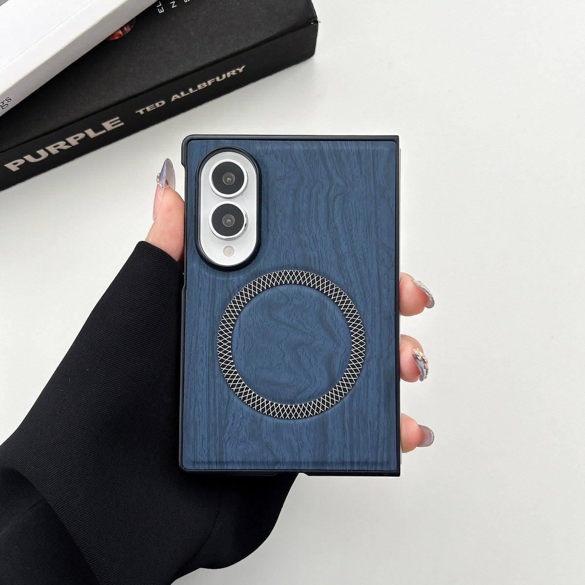Premium Wooden MagSafe Case for Samsung Galaxy Z Fold 6 | Fold 7 | Fold 8 | Fold 8 Ultra | Slim Shockproof Luxury Cover